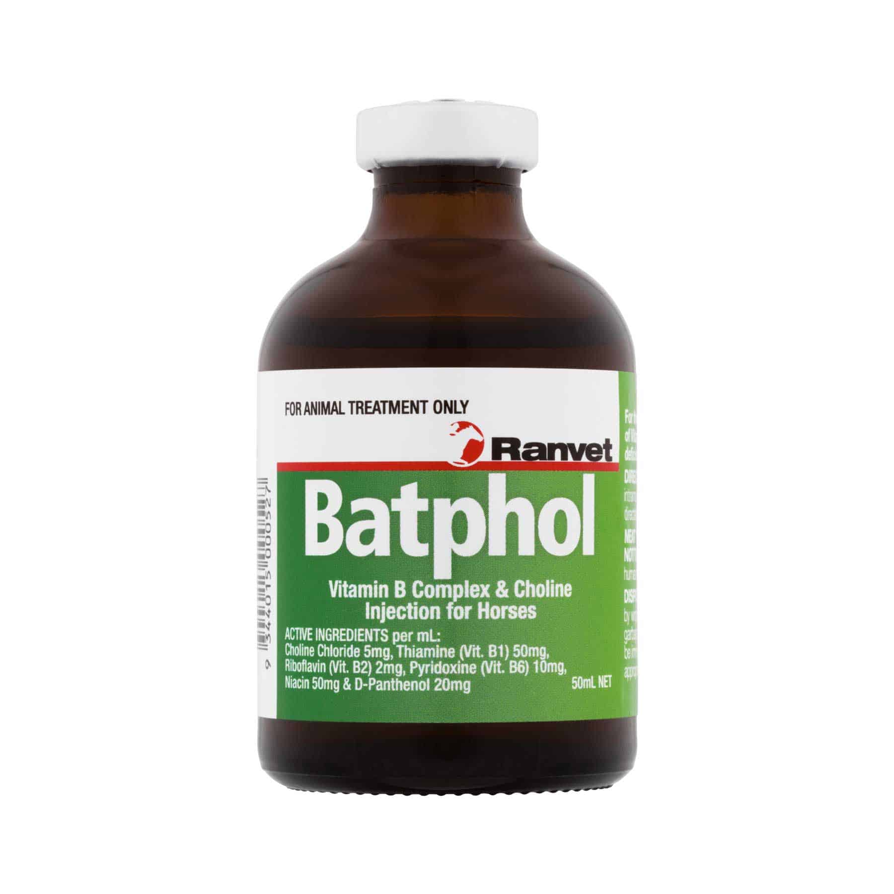 Batphol Vitamin B Complex Choline Injection For Horses